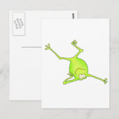 Schouderstandaard Yoga Kikker Briefkaart (Voorkant / Achterkant)