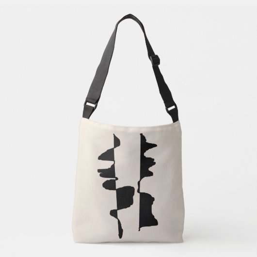 Schoudertas - Abstract Dubbelzijdig Crossbody Tas (Voorkant)