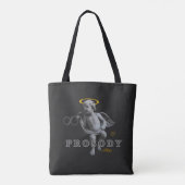 Schoudertas (donkergrijs) tote bag (Achterkant)