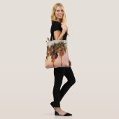 Schoudertas Drie Palmboom Zonsondergang Tote Bag (Op model)