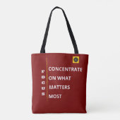 Schoudertas - Focus Vibe Tote Bag (Achterkant)