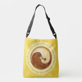 Schoudertas goud YinYang duikt harmonie Crossbody Tas (Achterkant)
