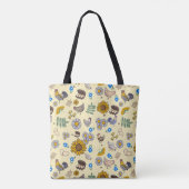 Schoudertas in achtertuin kippenhok tote bag (Achterkant)