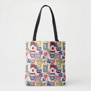 Schoudertas in Jam Sessie op de Boerenmarkt Tote Bag