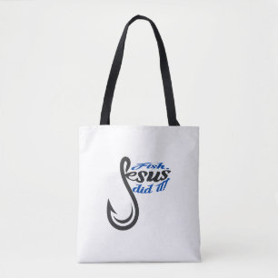 Schoudertas. Jezus heeft het gedaan. Tote Bag