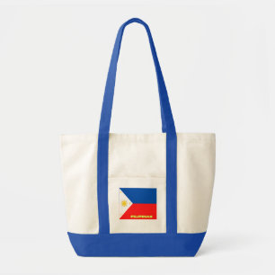Schoudertas met Filipijnse vlag, gedrukt Tote Bag