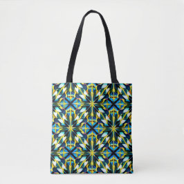 Schoudertas met geometrisch patroon tote bag