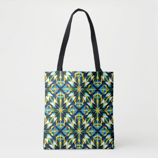 Schoudertas met geometrisch patroon tote bag (Voorkant)