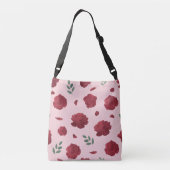 Schoudertas met rozenpatroon | Tote Bag (Achterkant)