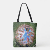 Schoudertas met tulpen motief tote bag (Achterkant)