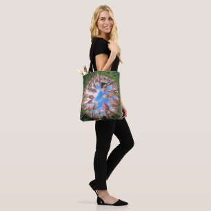 Schoudertas met tulpen motief tote bag