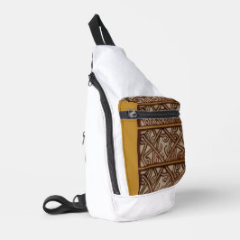 Schoudertas met uniek goud design sling bag