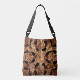 Schoudertas met verborgen geometrie van de natuur crossbody tas