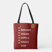 Schoudertas - Moed Vibe Tote Bag (Achterkant)