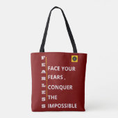 Schoudertas - Onbevreesde Vibe Tote Bag (Achterkant)