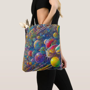 Schoudertas Space Race Tote Bag