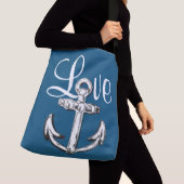 Schoudertas van Anchor Love nautical strand Crossbody Tas (Dichtbij)