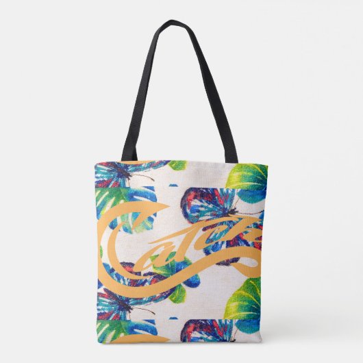 Schoudertas. Vang. Vlinders. Tote Bag (Achterkant)