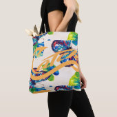 Schoudertas. Vang. Vlinders. Tote Bag (Dichtbij)