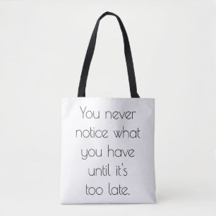 Schoudertas 'You Never Notice' Tote Bag