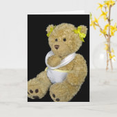Schoudervervanger Teddy Bear Kaart (Gele Bloem)