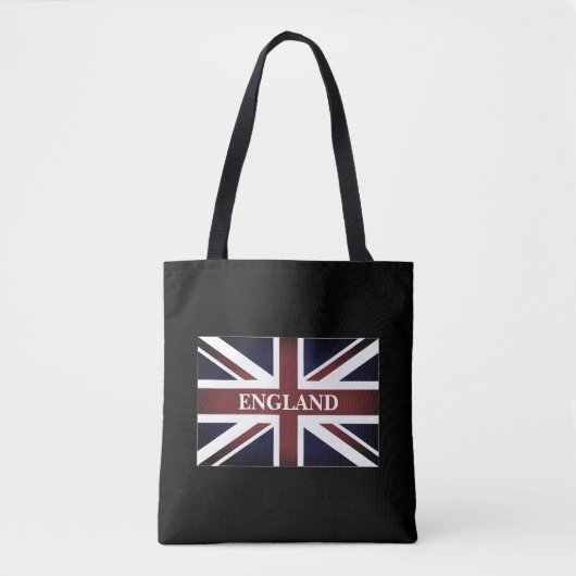 Schoudervlag met Britse Union jack Canvas tas (Voorkant)