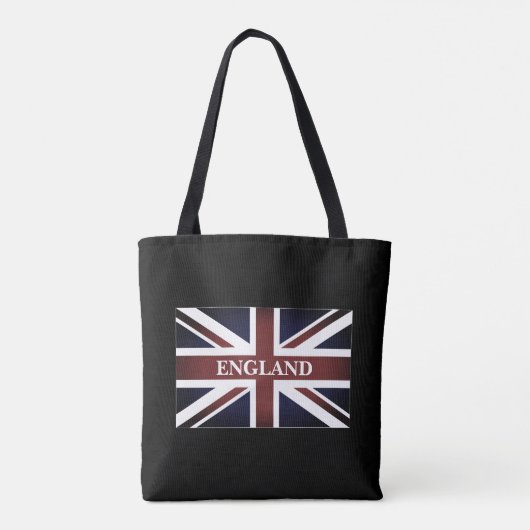 Schoudervlag met Britse Union jack Canvas tas (Achterkant)