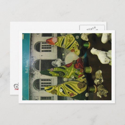  schouderwand en chalkware briefkaart (Voorkant / Achterkant)