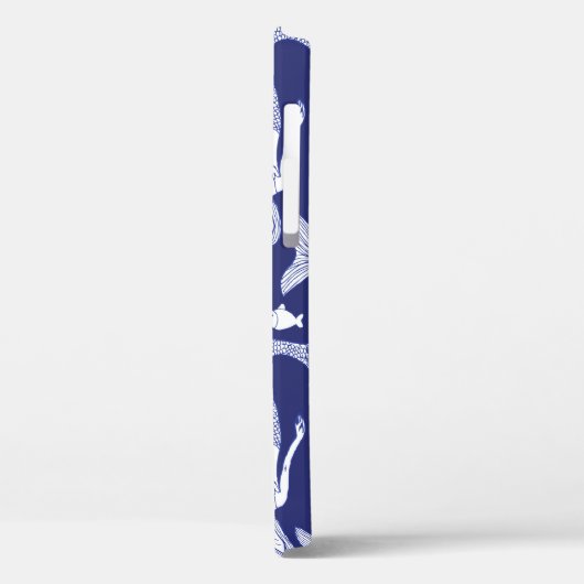 Schouderzeemeermin en vispatroon in vorm; Case-Mate iPhone case (Achterkant / Links)