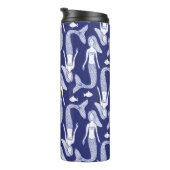 Schouderzeemeermin en vispatroon in  vorm; thermosbeker (Geroteerd rechts)