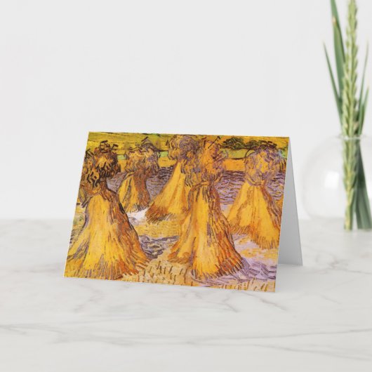 Schoven Tarwe door Vincent van Gogh Kaart (Voorkant)