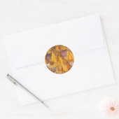 Schoven Tarwe door Vincent van Gogh Ronde Sticker (Envelop)
