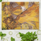 Schoven Tarwe door Vincent van Gogh Theedoek (Gevouwen)