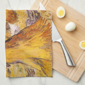 Schoven Tarwe door Vincent van Gogh Theedoek (Quarter Fold)