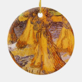 Schoven Tarwe van Vincent van Gogh Keramisch Ornament (Achterkant)