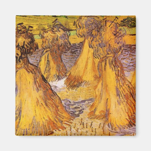 Schoven Tarwe van Vincent van Gogh Magneet (Voorkant)