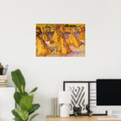 Schoven Tarwe van Vincent van Gogh Poster (Thuiskantoor)