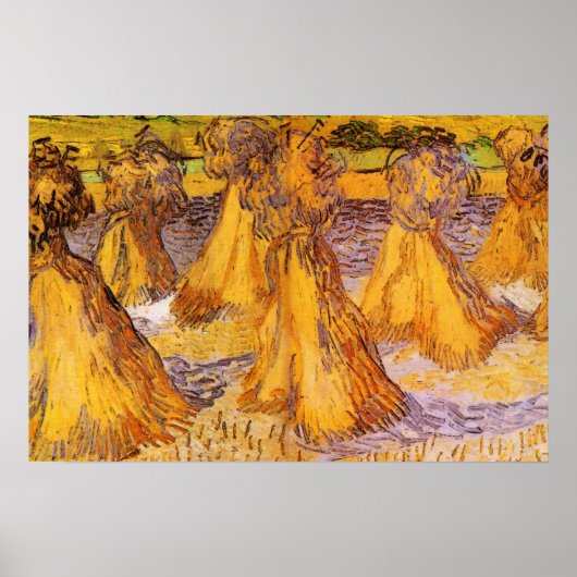 Schoven Tarwe van Vincent van Gogh Poster (Voorkant)