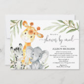Schower per post Safari genderneutraal baby shower Kaart (Voorkant)