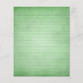 SCHPPR GREEN SCHOOL LINED PAPER EDUCATION BACKGROU FLYER (Voorkant)