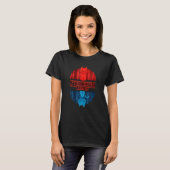 Schr Dinger Cat Hings Nerd Geek Graphic T-shirt (Voorkant volledig)