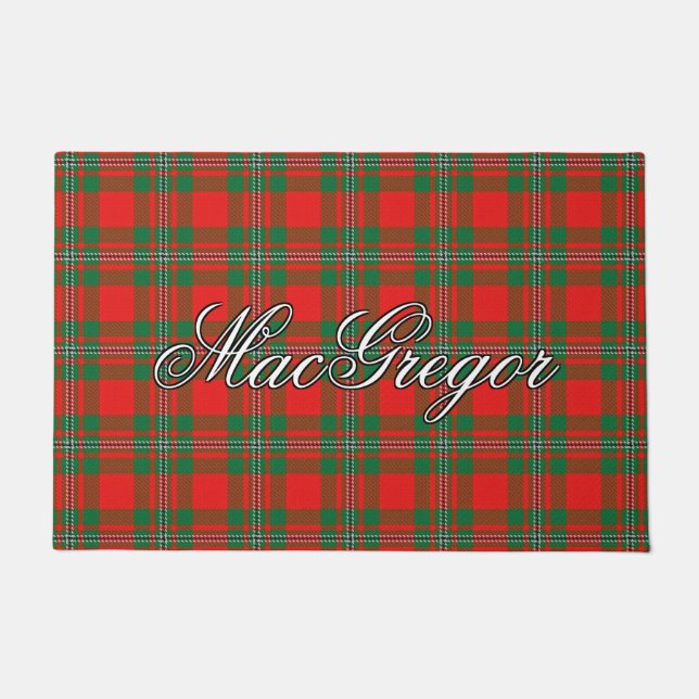 Schraait Vista Clan Gregor MacGregor Tartan Pset Deurmat (Voorkant)