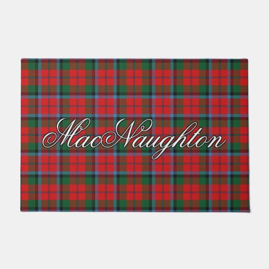 Schraait Vista Clan MacNaughton MacNachtan Tartan Deurmat (Voorkant)