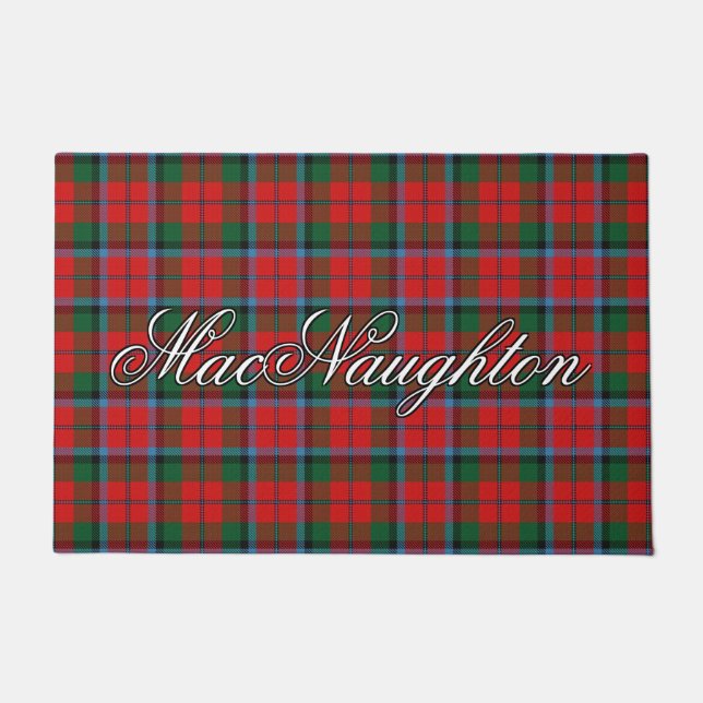 Schraait Vista Clan MacNaughton MacNachtan Tartan Deurmat (Voorkant)