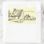 Schraapboek voor kettingkatten rechthoekige sticker (Tas)