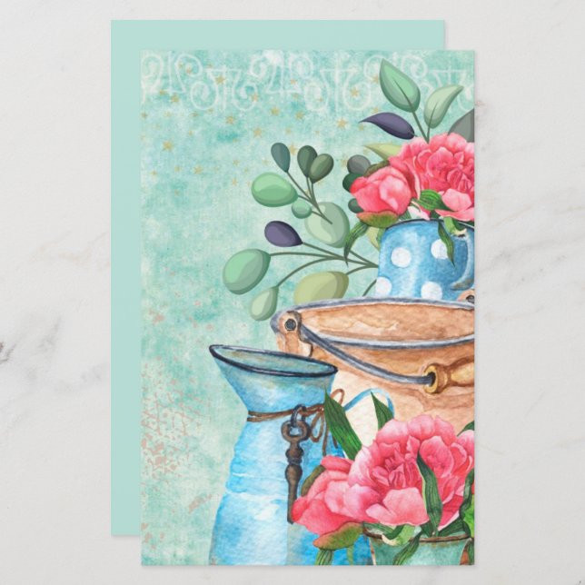 Schraappapier voor de  waterverf, ontvlechtingspag (Voorkant / Achterkant)