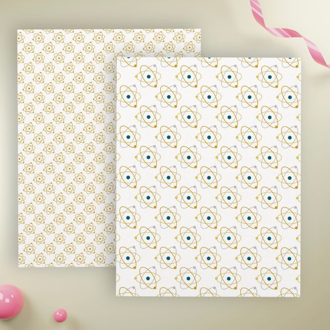 Schraappapier voor geel atoom, natuurkunde en chem (Creator heeft geüpload)