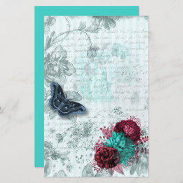 Schraappapier voor  munt met barbaarse vlinder