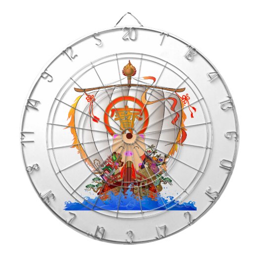 Schraapschip Dartbord (Voorkant)