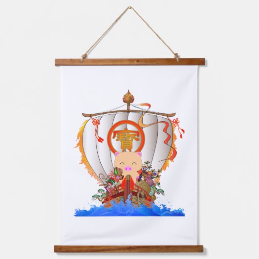 Schraapschip Hangend Wandkleed (Voorkant)